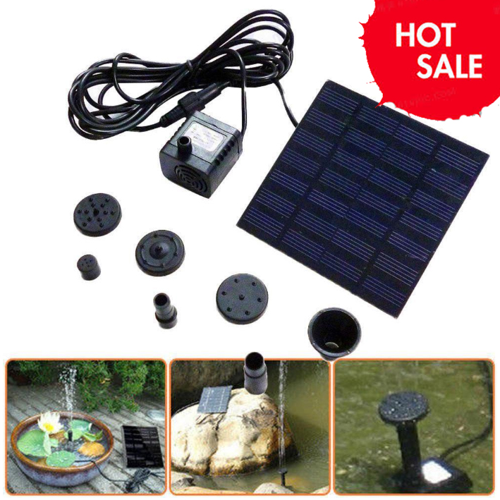 Solar Panel Power Water Pumps For Fountain Pool Pond Plant